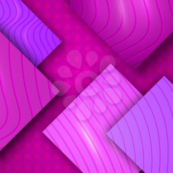 Modern 3D Abstract Colorful Banner, Amazing Background with Cut Paper Elements, Elegant Decorative Pattern, Geometric Effect, Unusual Colorful Concept, Vector Illustration Art Design