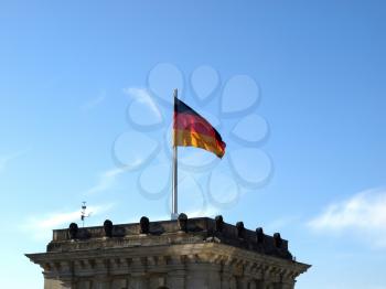 The national German flag of Germany (DE)