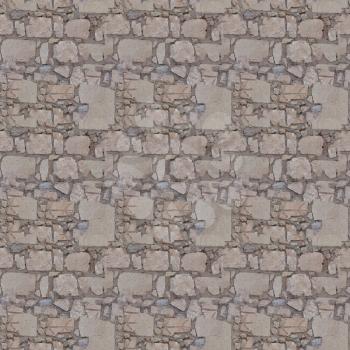 seamless tiled grey stone wall texture useful as a background