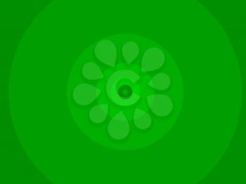 Green abstract fractal illustration useful as a background