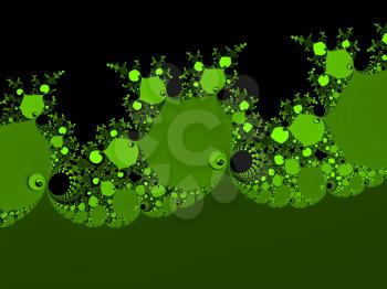 Chartreuse yellow_green abstract fractal illustration useful as a background