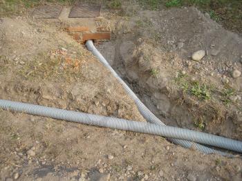 Corrugated PVC pipes for underground telecommunications services such as telephony and data communications with cable and fiber optics