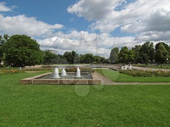 The Oberer Schlossgarten park in Stuttgart, Germany