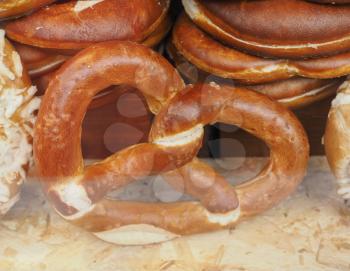 pretzel bread (aka Brezel or bretzel) baked food