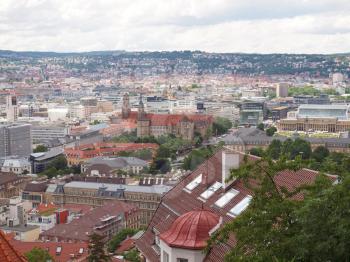 View of the city of Stuttgart in Germany
