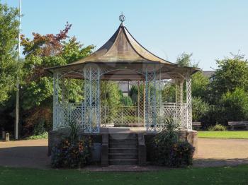 Bandstand in Piercefield park in Chepstow, UK