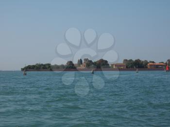 The San Servolo island in Venice, Italy