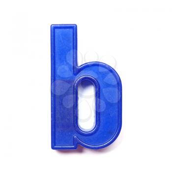 Magnetic lowercase letter B of the British alphabet