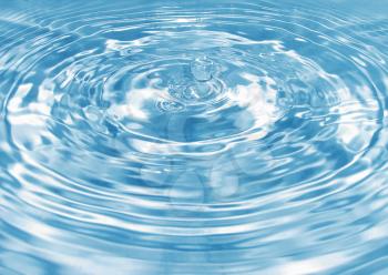 Macro view of a drop of water