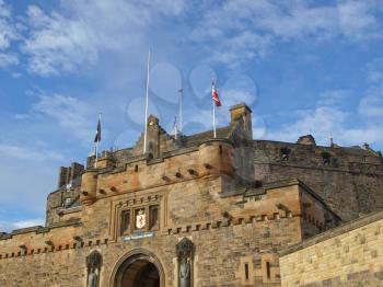 Edinburgh castle in Scotland, Great Britain, United Kingdom