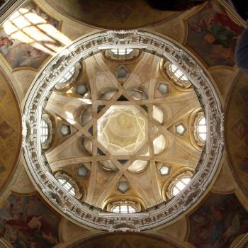 Dome of the baroque church of San Lorenzo in Turin (Torino)