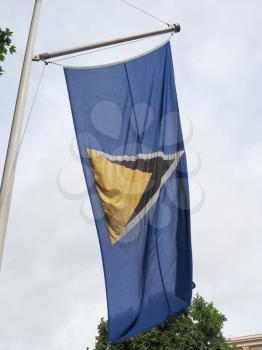 the Saint Lucian national flag of St Lucia, America
