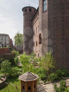 Medieval garden at Palazzo Madama in Turin