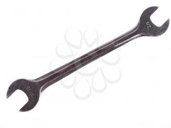 Wrench aka spanner tool used to turn rotary fasteners such as nuts and bolts