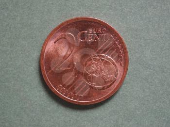 Euro (EUR) coin, currency of European Union (EU) - Two cents from Germany