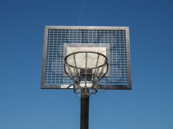 Basket used in playgrounds for baseball game sport