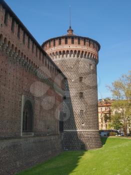 Castello Sforzesco (Sforza Castle) in Milan Italy