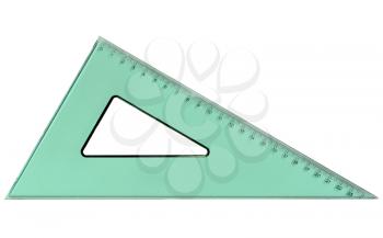Set square triangle used in engineering and technical drawing