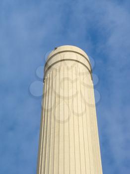 Chimney of Battersea Power Station in London, UK