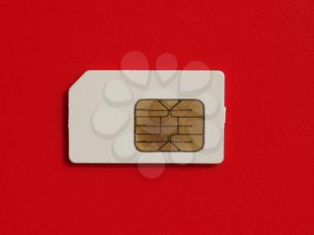 SIM card used in mobile telephony devices such as phones and smart phones