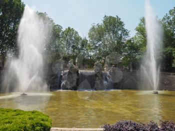Fontana dei Mesi (meaning Fountain of Months) in Parco del Valentino park in Turin, Italy