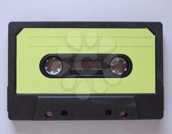 magnetic tape cassette for analog audio music recording