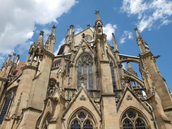 The Johanneskirche gothic church in Stuttgart, Germany
