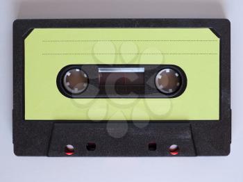 magnetic tape cassette for analog audio music recording