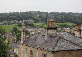 View of the city of Bath, UK