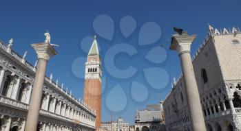 Piazza San Marco (meaning St Mark square) in Venice, Italy