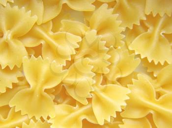 Italian tie knot pasta useful as a background