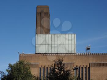 Tate Modern art gallery in South Bank power station in London, UK