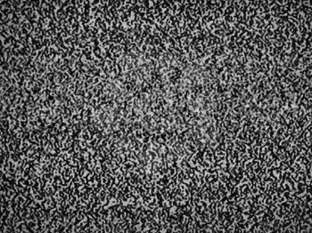 Static noise on detuned analog tv screen