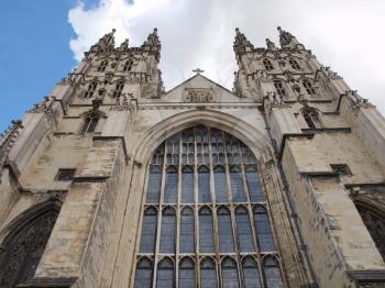 The Canterbury Cathedral in Kent England UK