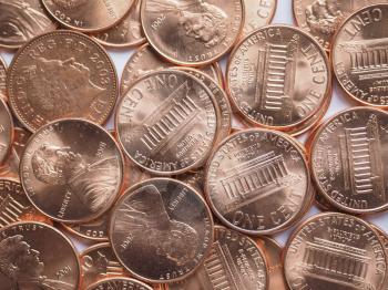 USA Dollar coins currency of the United States useful as a background