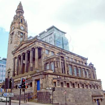 The Greek Thomson Glasgow City Free Church in Scotland, UK