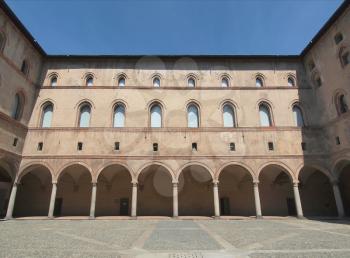 Castello Sforzesco (Sforza Castle) in Milan, Italy