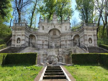 Cascatella della Naiade (Mermaid fountain) at Villa Della Regina, Turin, Italy