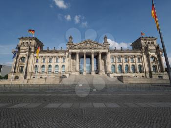 Reichstag houses of parliament in Berlin, Germany