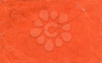 orange paper letter envelope for mail postage