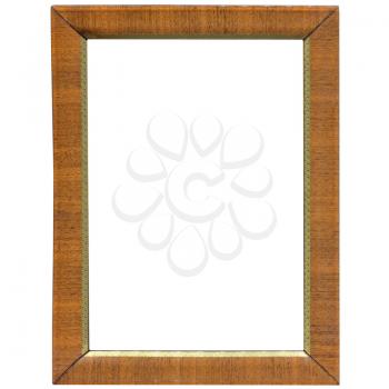 A frame with blank copy space left - isolated over white background