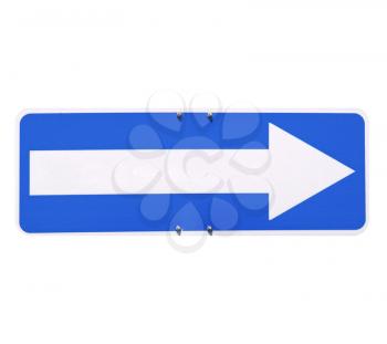 Blank direction arrow sign with copy space, type your own text, right arrow