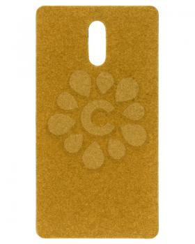 brown cardboard tag label isolated over white background