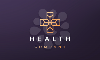 minimal medical logo concept in a modern style