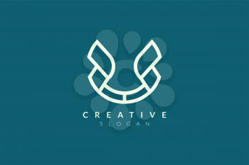 Basin logo design with abstract shapes. Minimalist and modern vector illustration design suitable for business or brand