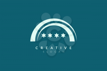 Stage logo design. Minimalist and modern vector illustration design suitable for community, business, and product brands.