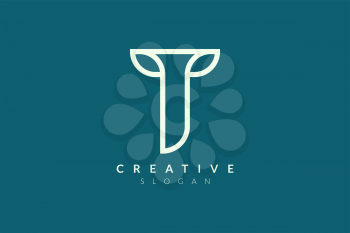 Letter T logo design Elegant and fashionable. Minimalist and modern vector illustration design suitable for business and brands.