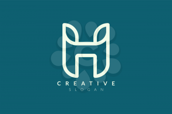 Letter H logo design Elegant and fashionable. Minimalist and modern vector illustration design suitable for business and brands