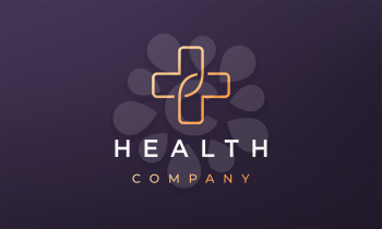 simple clinic logo concept in modern style