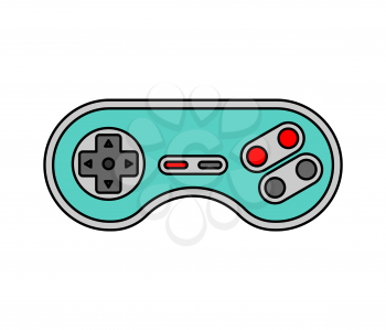 Joystick isolated. Retro Gamepad. VideoGame Controller old
